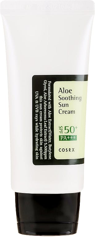 Cosrx - Aloe Soothing Sun Cream - Зволожуючий крем із сонцезахисним фільтром SPF 50+/PA