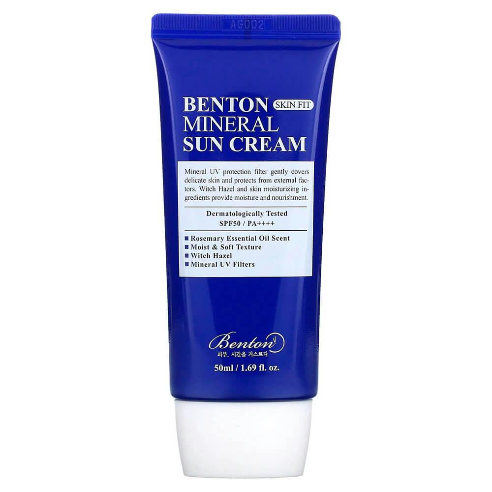 Benton Skin Fit Mineral Sun Cream SPF50+/PA++++ Мінеральний сонцезахисний крем 