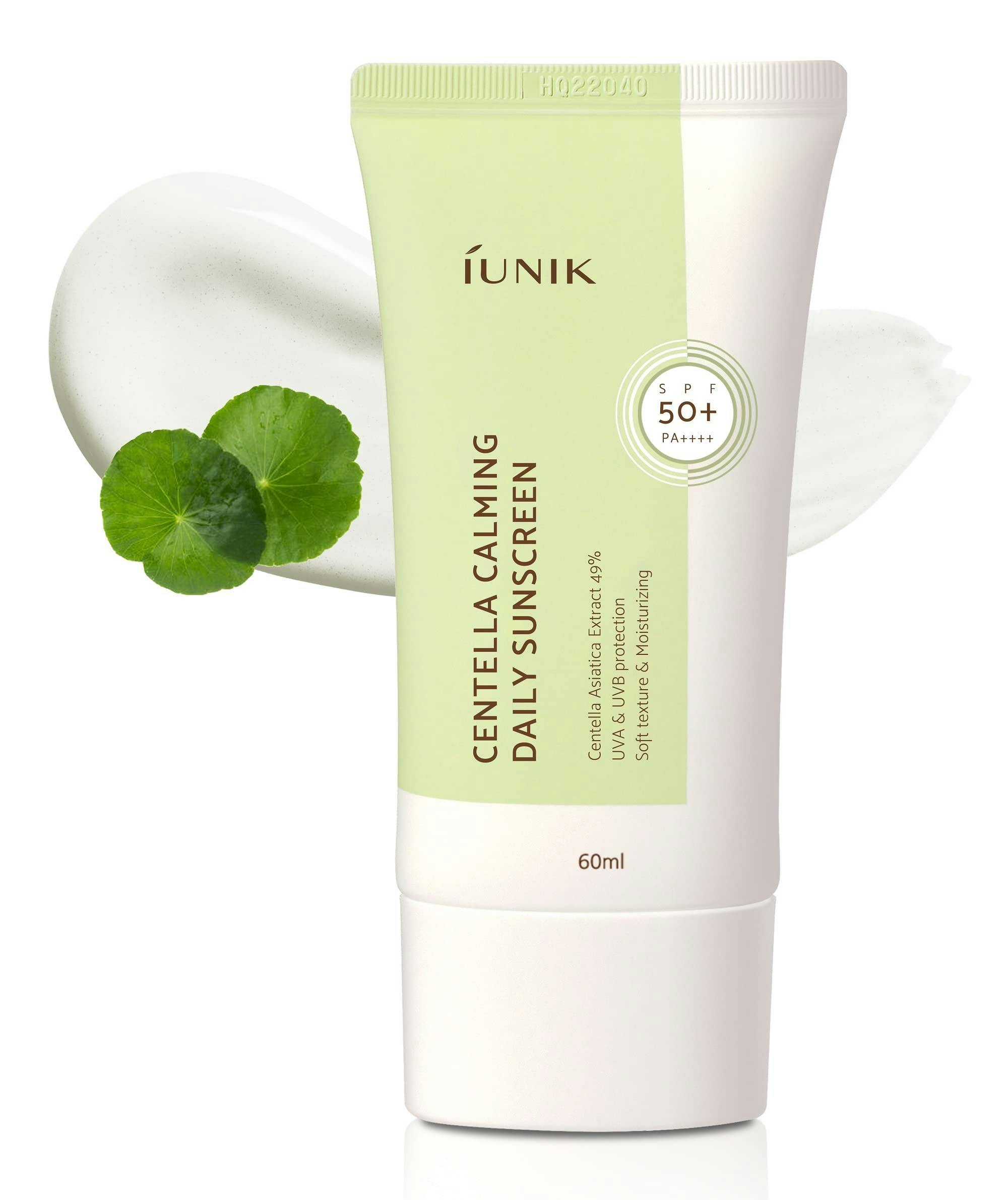 iUNIK Centella Calming Daily Sunscreen SPF 50+ PA++++ Заспокійливий сонцезахисний крем із центеллою 