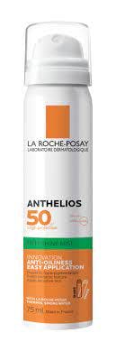 SPF 50 La Roche-Posay Anthelios Invisible Spray Mist SPF50 Сонцезахисний легкий спрей-міст для шкіри обличчя, високий ступінь захисту 