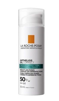 La Roche-Posay Anthelios Oil Correct SPF50+  Сонцезахисний корегуючий гель-крем захисний крем для жирної та комбінованої шкіри SPF 50+