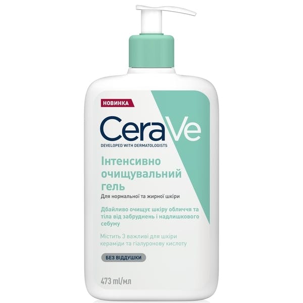 CeraVe Foaming Cleanser Очищувальний гель для нормальної та жирної шкіри обличчя і тіла 