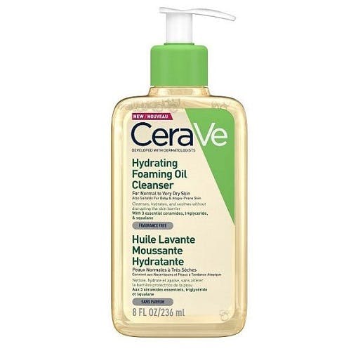 Cerave Hydrating Foaming Oil Cleanser Очищувальна олія для нормальної й сухої шкіри 