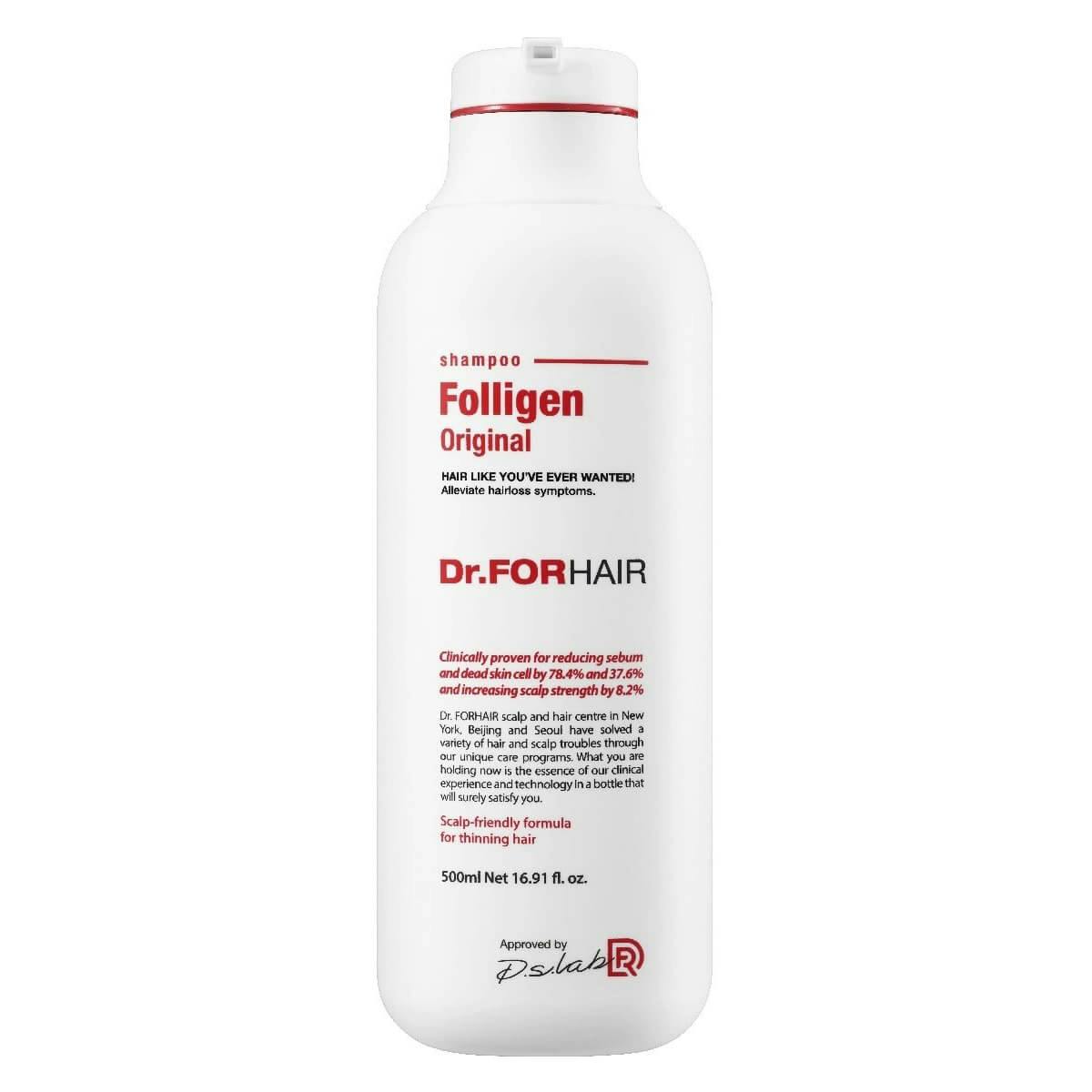 Dr.FORHAIR Folligen Original Shampoo Зміцнювальний шампунь проти випадання волосся