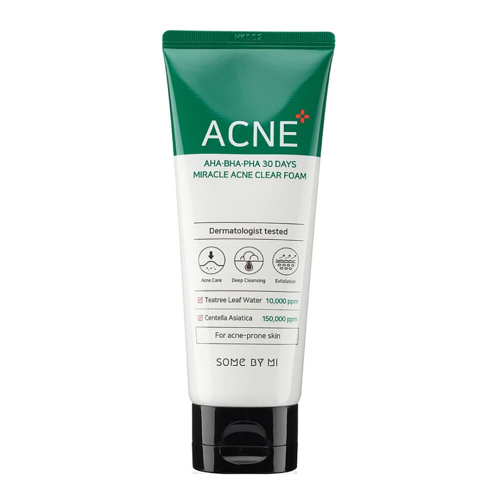 Some By Mi AHA-BHA-PHA 30 Days Miracle Acne Clear Foam Очищувальна пінка