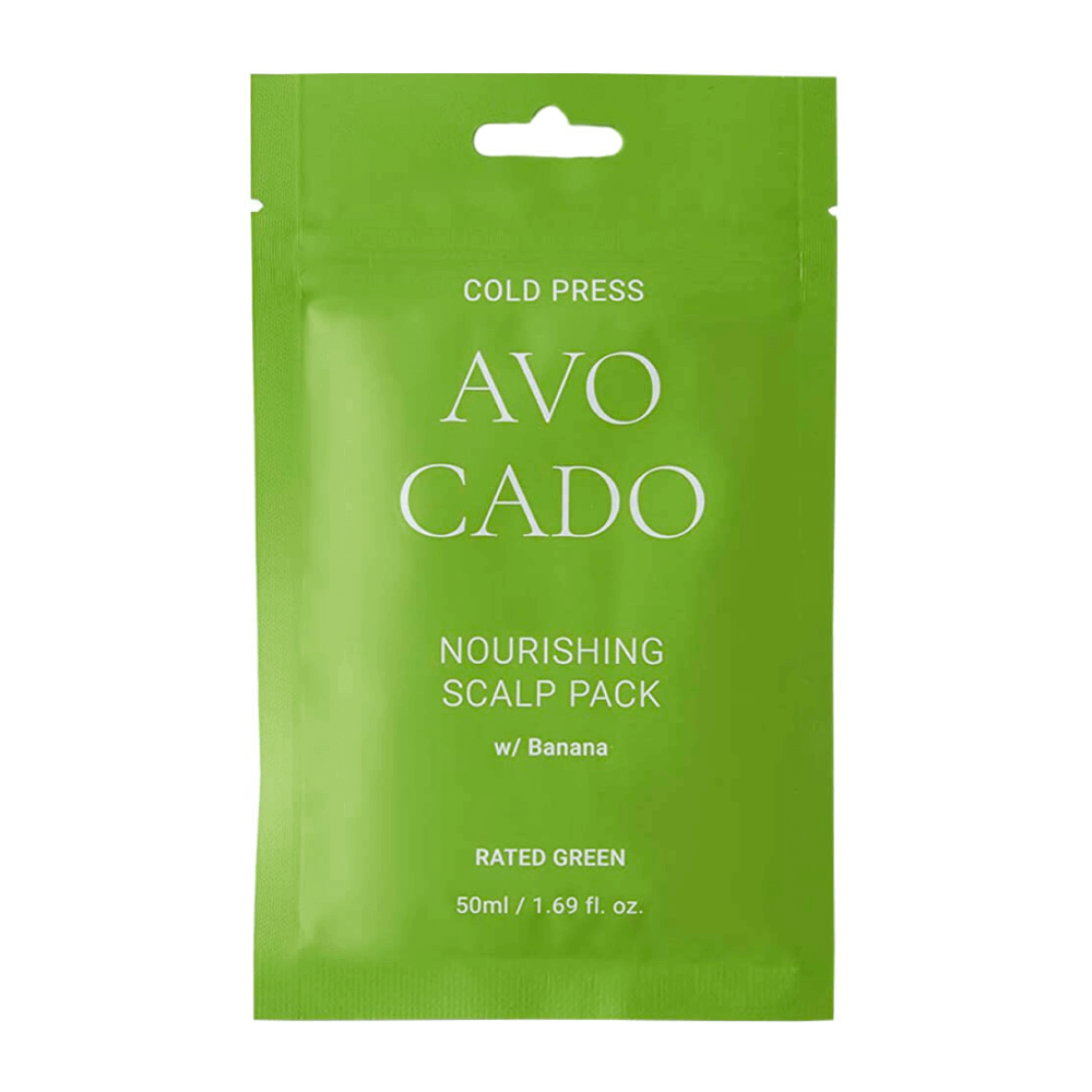 Rated Green Cold Press Avocado Nourishing Scalp Pack Живильна маска для шкіри голови з олією авокадо і екстрактом банана 50мл