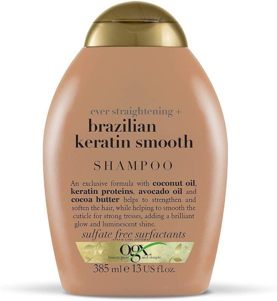 OGX Shampoo Brazilian Keratin Therapy Розгладжуючий шампунь для зміцнення волосся "Бразильський кератин"