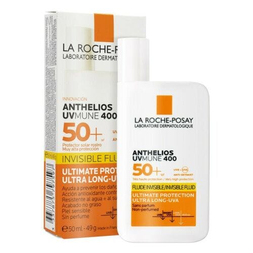 La Roche-Posay Anthelios UVmune 400 Invisible Fluid SPF50+ Fragrance Free Легкий сонцезахисний флюїд без запаху, високий рівень захисту від UVB і дуже довгих UVA променів SPF50+