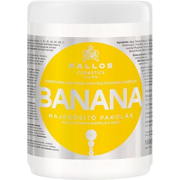 Kallos Cosmetics Banana Mask Маска для зміцнення волосся з екстрактом банана
