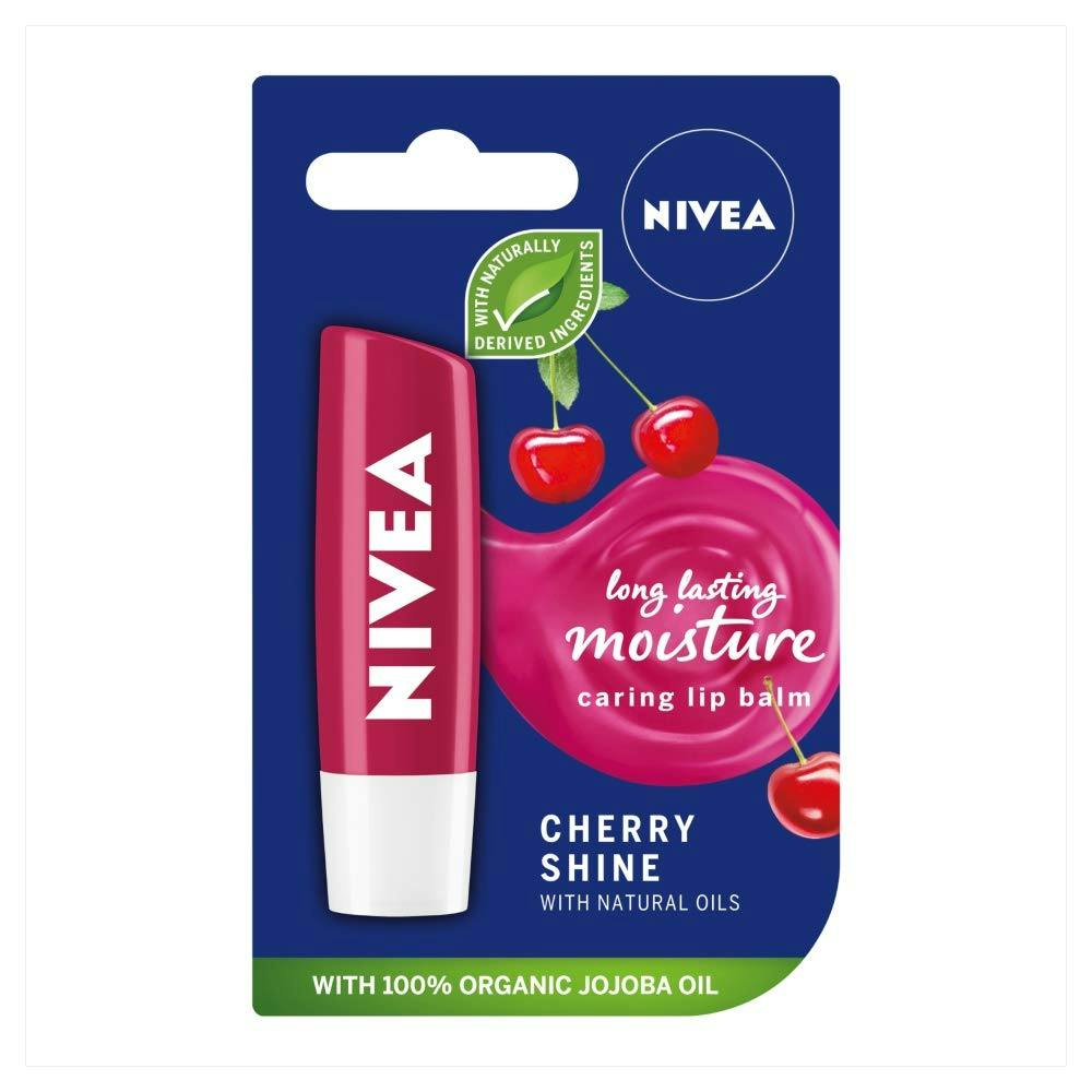 NIVEA Limited Edition Cherry Shine Caring Lip Balm Бальзам для губ NIVEA "Вишневе сяйво"