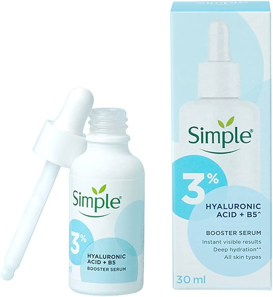 Simple Booster Serum 3% Hyaluronic Acid & Vitamin B Сироватка для обличчя "Гіалуронова кислота + вітамін В5"