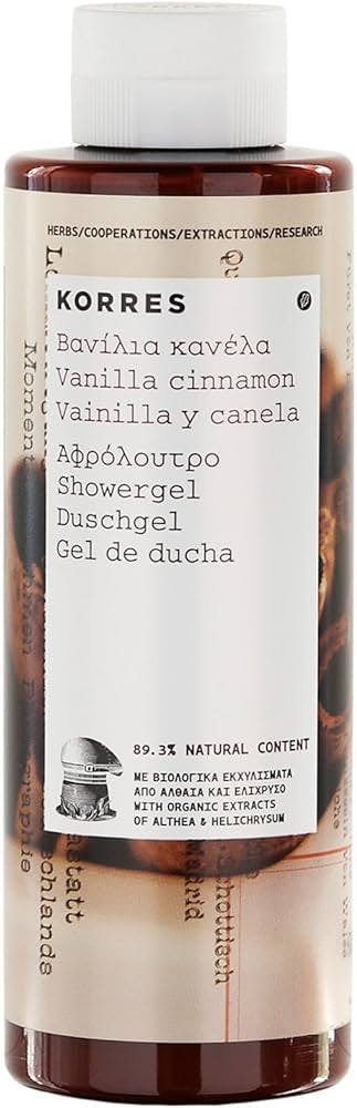 Korres Vanilla Cinnamon Shower Gel Гель для душу "Ваніль і кориця"