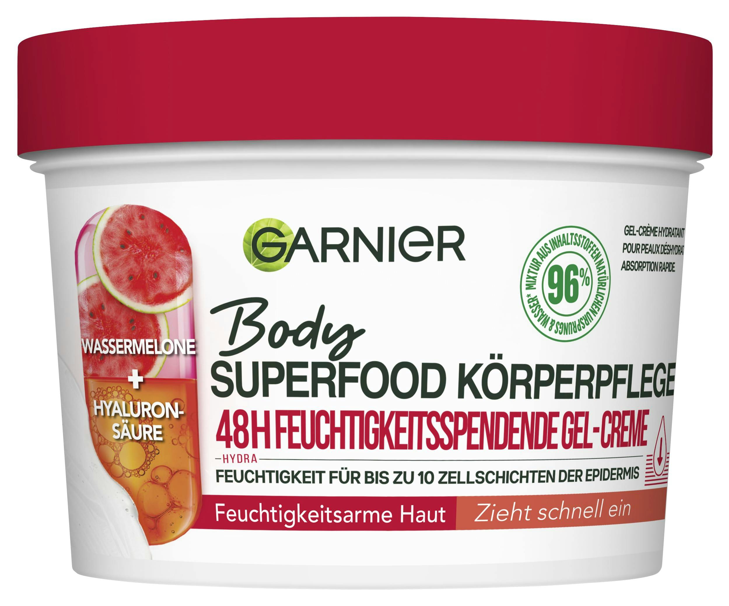 Garnier Body Superfood 48h hydrating gel-cream Watermelon Зволожуючий гель-крем для зневодненої шкіри тіла