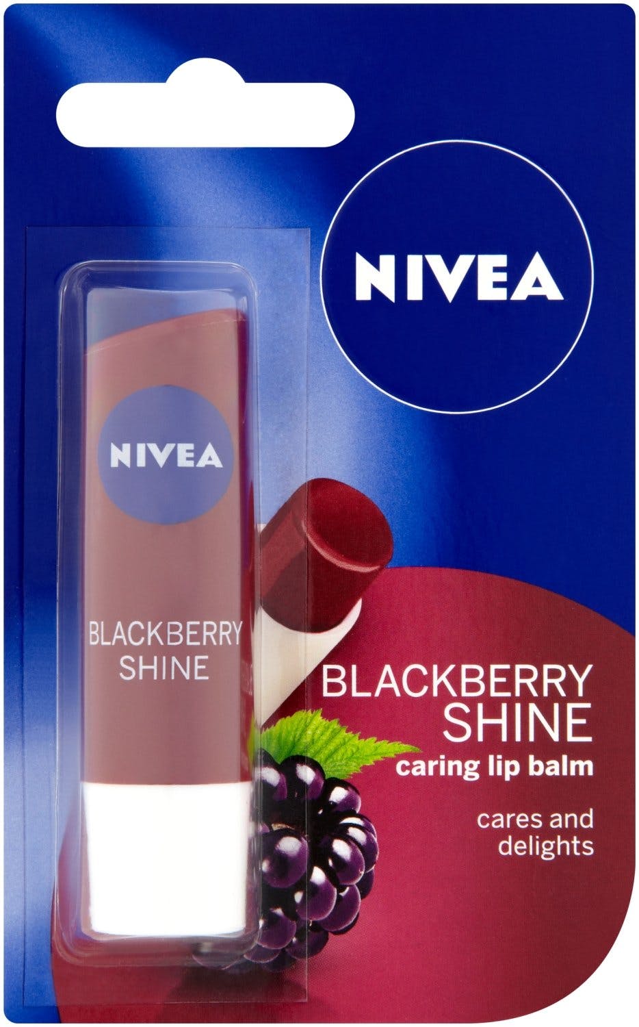 Nivea Blackberry Shine Lip Care Бальзам для губ "Ожина"