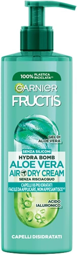 Garnier Cream For Hair Fructis Aloe Hydra Bomb Aloe Vera Air-Dry Cream Крем для волосся