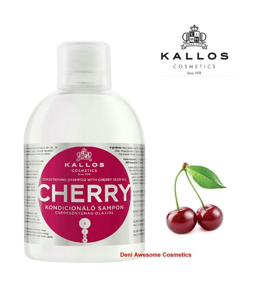 Kallos Conditioning Cherry Shampoo Шампунь-кондиціонер для сухого і пошкодженого волосся з маслом вишневих кісточок