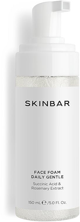 SKINBAR Succinic Acid & Rosemary Extract Face Foam Пінка для обличчя очищувальна з бурштиновою кислотою і екстрактом розмарину