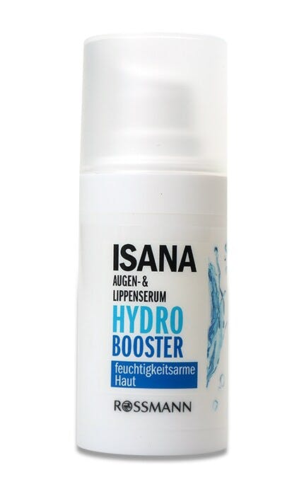Isana Hydro Booster Eye & Lip Serum Сироватка для очей та губ з гіалуроновою кислотою, екстрактом аларії, олією Ши та пантенолом
