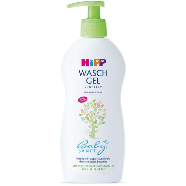 HIPP Babysanft Sensitive Wash Gel Дитячий гель для купання для тіла і волосся