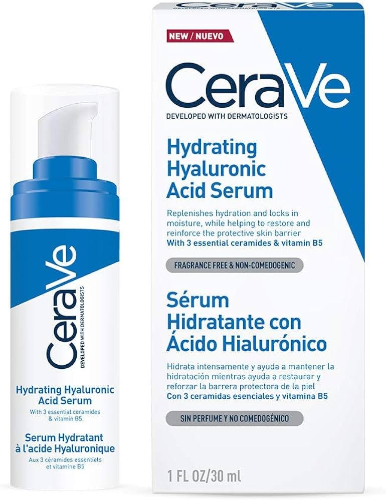 CeraVe Hydrating Serum Hyaluronic Acid Зволожувальна сироватка з гіалуроновою кислотою для всіх типів шкіри обличчя