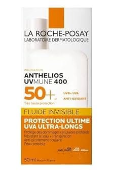 La Roche-Posay Anthelios Uvmune 400 Invisible Fluid Легкий сонцезахисний флюїд без запаху, високий рівень захисту від UVB і дуже довгих UVA променів SPF50+