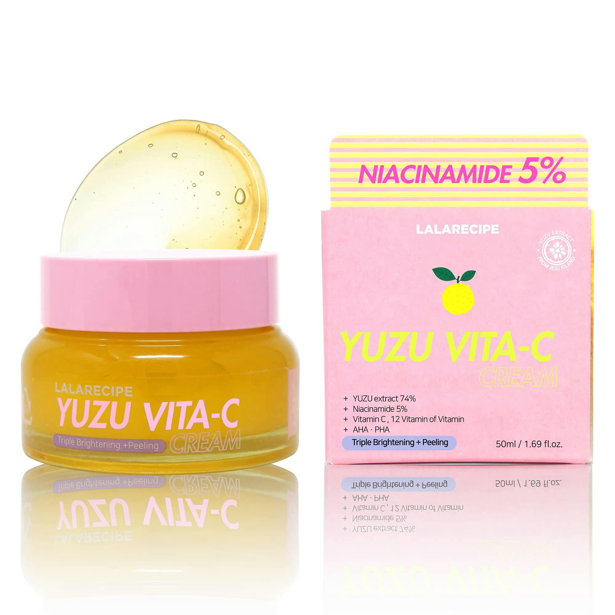 LalaRecipe Yuzu Vita C Cream Освітлювальний крем для обличчя з вітаміном С 