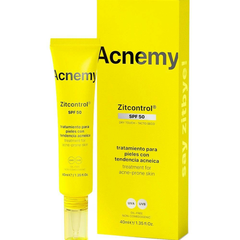 Acnemy ZITCONTROL 2-in-1 SPF 50 Sunscreen Acne Treatment Сонцезахисний крем для проблемної шкіри