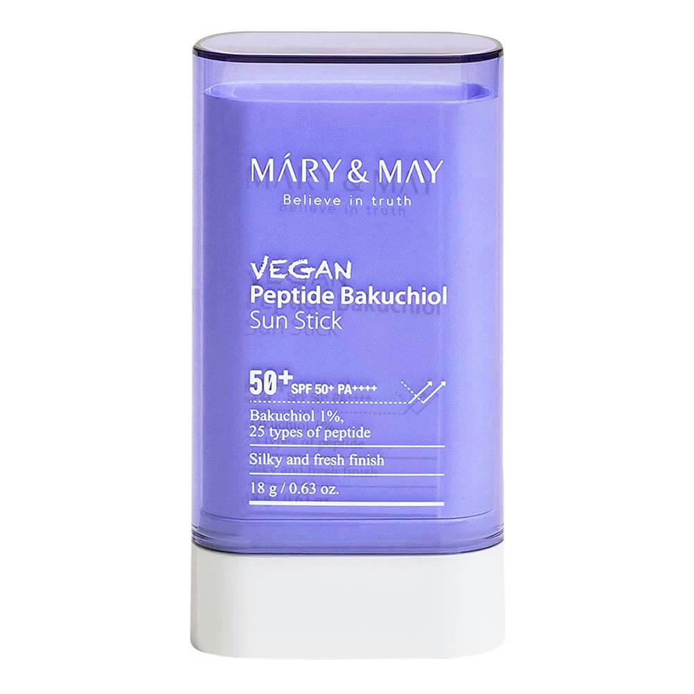 Mary&May Vegan Peptide Bakuchiol Sun Stick SPF50+ PA++++ Сонцезахисний стік з бакучіолом і пептидами