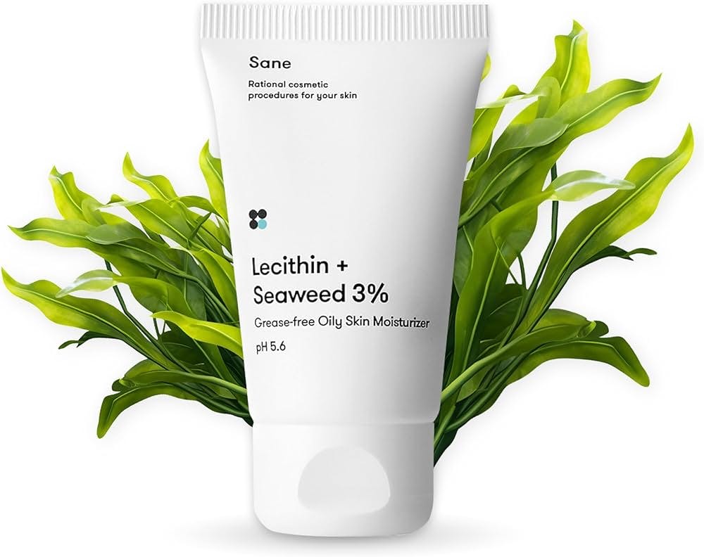 Sane Face Cream Крем для обличчя для жирної шкіри з лецитином + морські водорості 3%