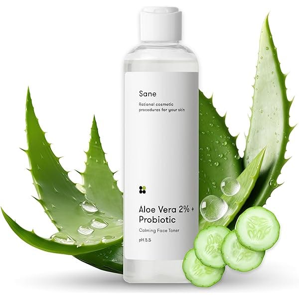 Sane Aloe Vera 2% + Probiotic Calming Face Toner Заспокійливий тонік для обличчя