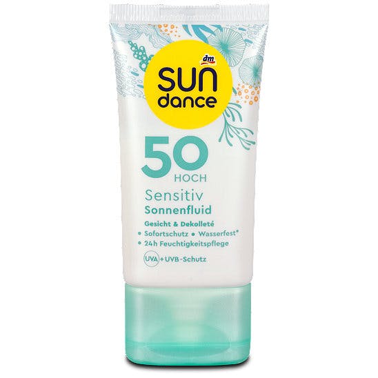 SUNDANCE Sonnenfluid Gesicht sensitiv LSF 50+ Сонцезахисний крем