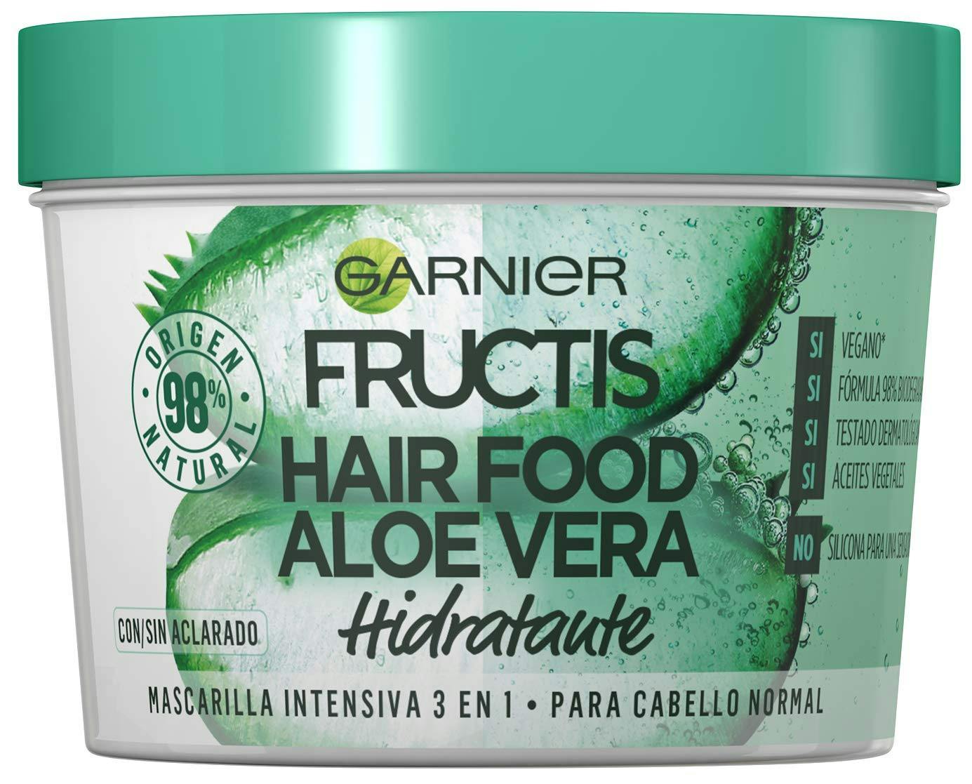Garnier Fructis Hair Food Aloe Vera 3in1 Маска 3 в 1 "Алое", зволоження для нормального і сухого волосся
