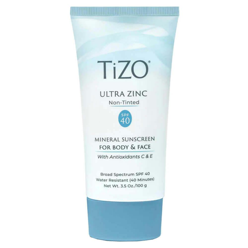 TIZO Ultra Zinc Non-Tinted SPF 40 Мінеральний сонцезахисний крем для обличчя та тіла