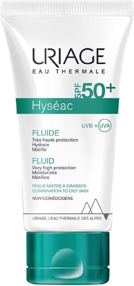 Uriage Hyseac SPF 50 Fluid Сонцезахисний лосьйон SPF 50