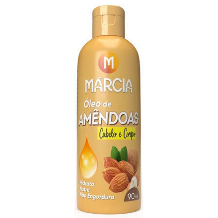 Márcia Óleo Marcia Multiuso Corpo e Cabelo Amęndoas Мигдальне масло для волосся та тіла