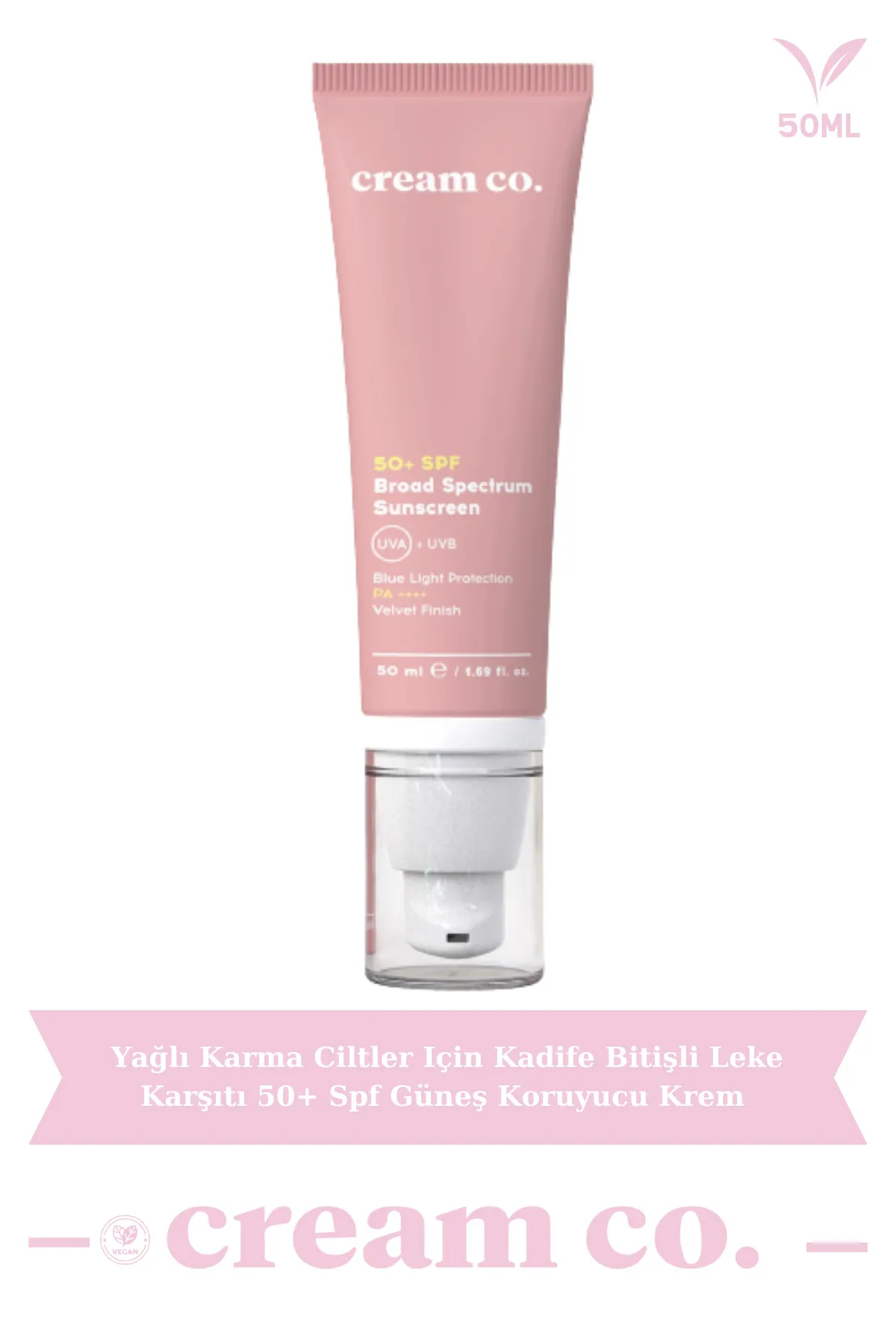 Cream Co 50+ SPF Broad Spectrum Color Corrector Sunscreen Сонцезахисний крем
