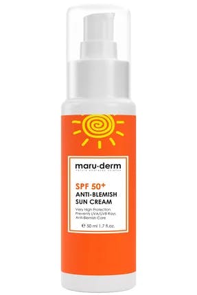 Maruderm Sun Cream SPF 50+ 100% Mineral Filter Sunscreen Мінеральний сонцезахисний крем
