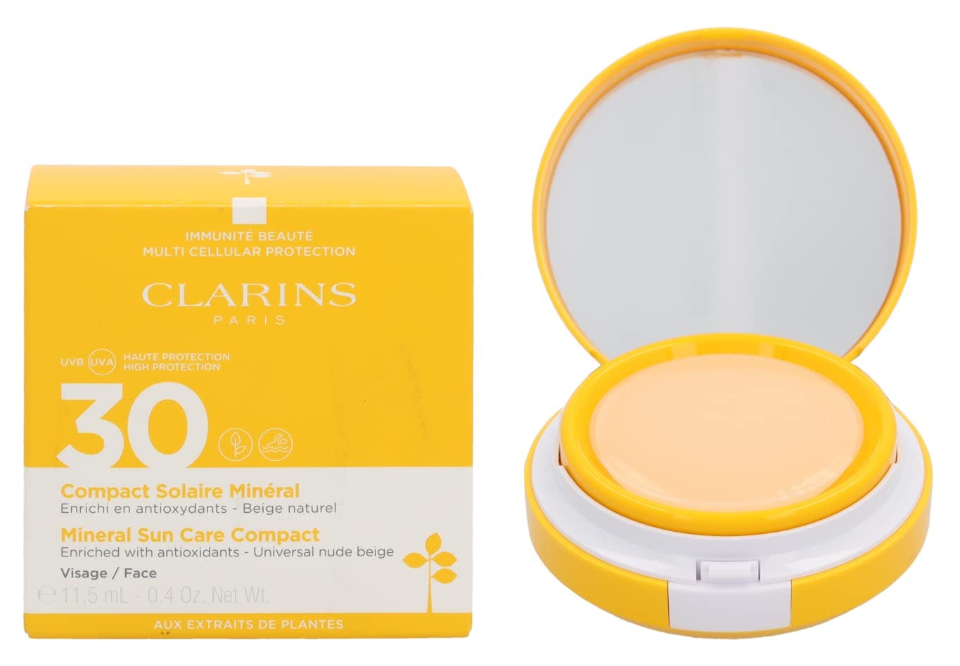 Clarins Mineral Sun Care Compact мінеральний захисний флюїд для обличчя SPF 30