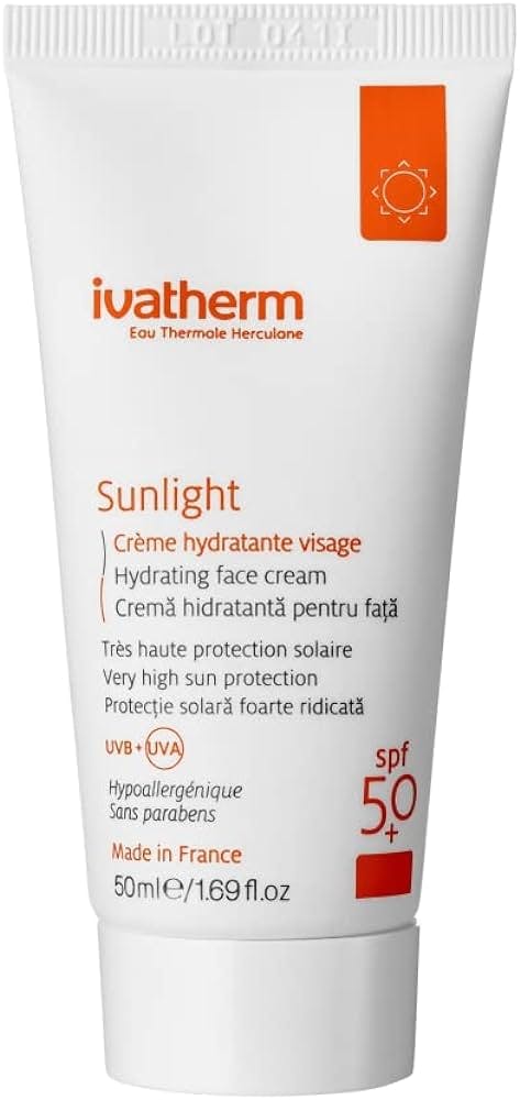 Ivatherm Sunlight Hydrating Face Cream SPF50 Сонцезахисний зволожувальний крем SPF 50+