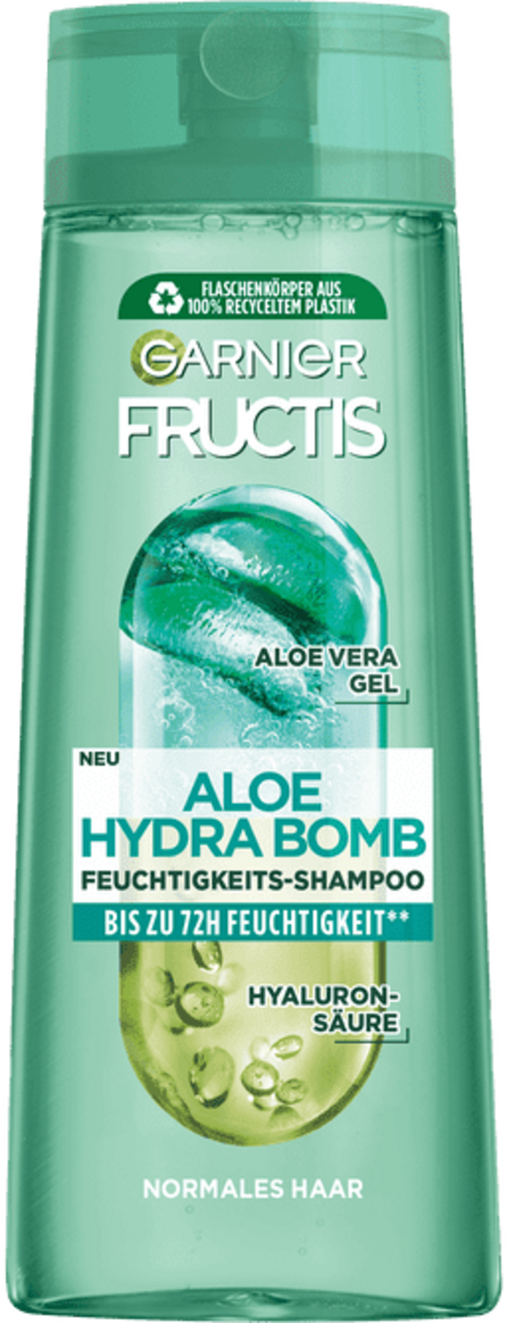 Garnier Fructis Aloe HydraBomb Shampoo Зміцнюючий шампунь для нормального волосся "Алое Аква Бомба" з рослинним гліцерином і алое