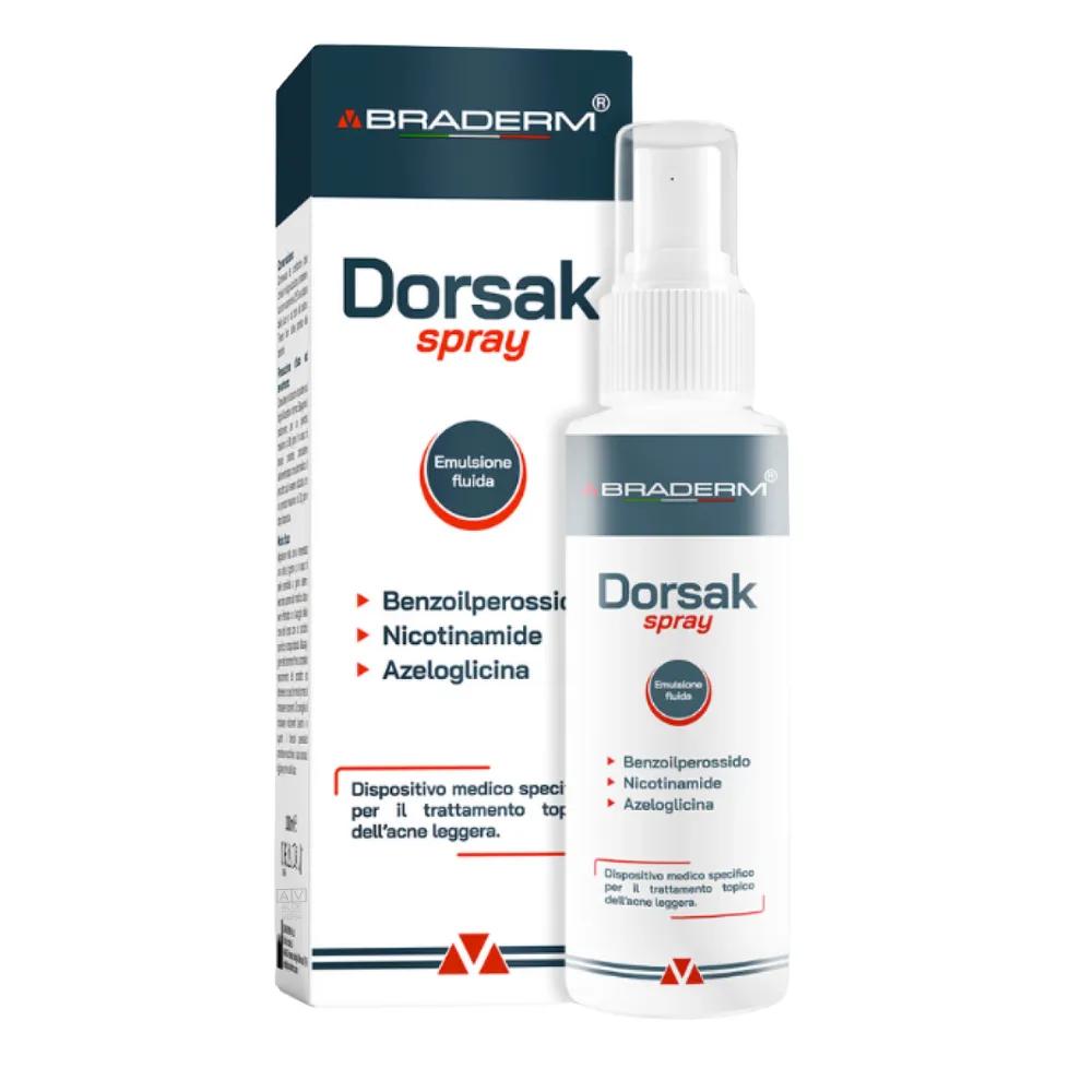 Braderm Dorsak Spray Спрей-концентрат для тіла з бензоїл пероксидом