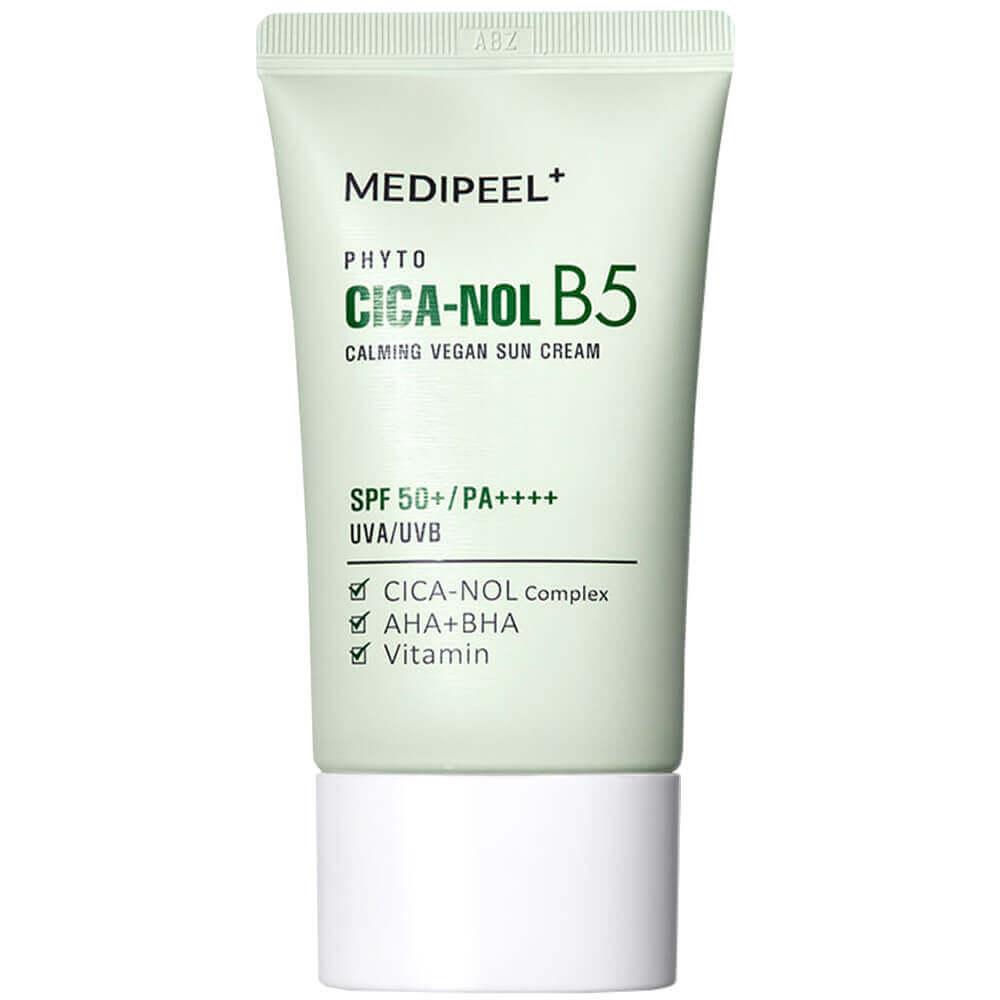 Medi Peel Phyto Cica-Nol B5 Calming Vegan Sun Cream SPF 50+ PA++++ Заспокійливий сонцезахисний крем для обличчя