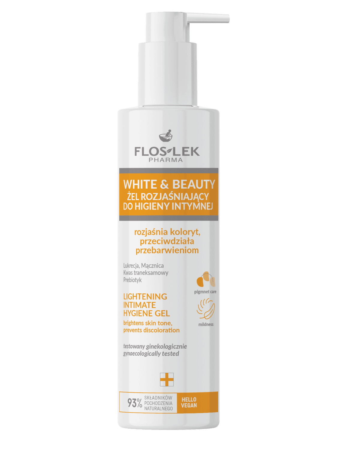 Floslek White & Beauty Lightening Intimate Hygiene Gel Освітлювальний гель для інтимної гігієни