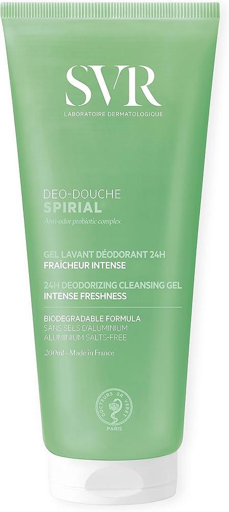 SVR Spirial Deo-Douche Deodorizing Cleansing Gel Гель-дезодорант для душу, обличчя й волосся