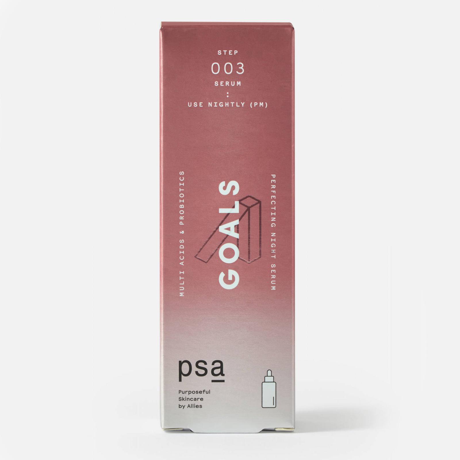 PSA Goals Multi Acids & Probiotics Perfecting Night Serum Сироватка нічна антиоксидантна