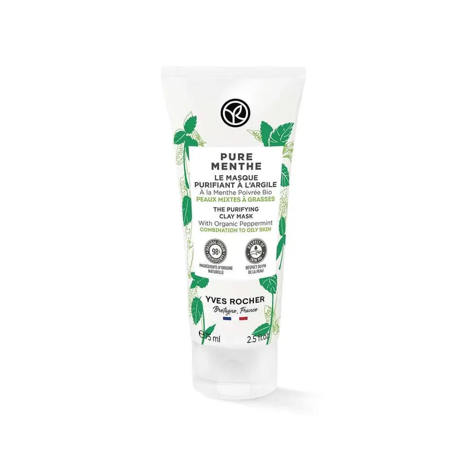 Yves Rocher Pure Menthe The Purifying Clay Mask Очищувальна Маска з Глиною та М’ятою для Матовості