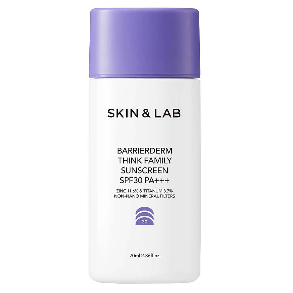 Skin&Lab Barrierderm Think Family Sunscreen Сонцезахисний крем для обличчя та тіла з фізичними фільтрами