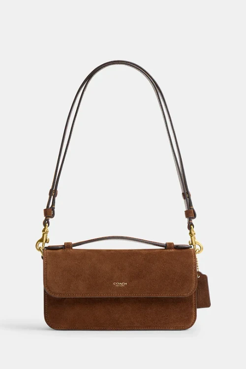 Замшева сумочка Coach Suede Elora