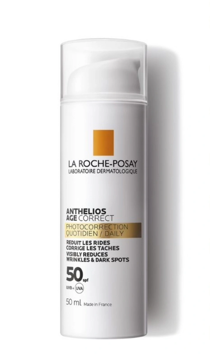 La Roche-Posay Anthelios Age Correct SPF50 Антивіковий сонцезахисний засіб для обличчя проти зморшок і пігментації
