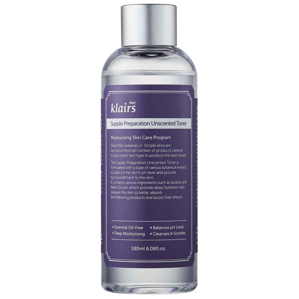 Klairs Supple Preparation Unscented Toner Пом'якшувальний тонер для обличчя